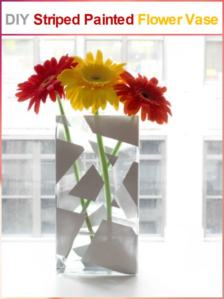 painted flower vase project